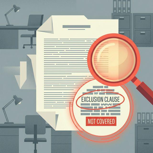 A directors and officers insurance policy with an election dispute exclusion clause highlighted